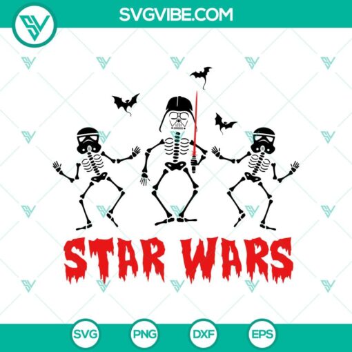 star wars halloween svg darth vader skeleton svg funny halloween svg