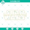 Star Wars themed SVG files for May the 4th, featuring the Jedi and The Mandalorian logos. Ideal for Star Wars fans and crafting projects.