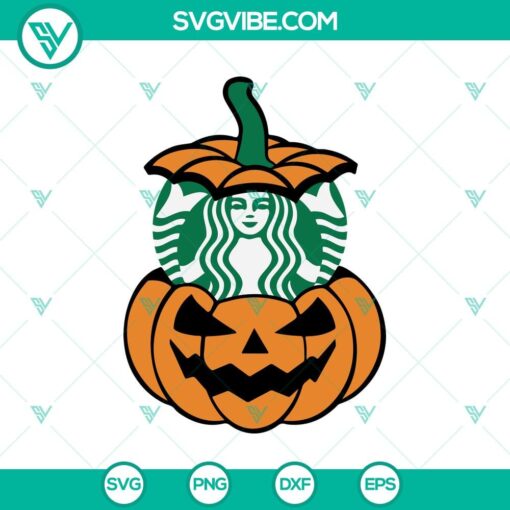 starbucks in pumpkin svg halloween svg starbucks svg oct 31 svg