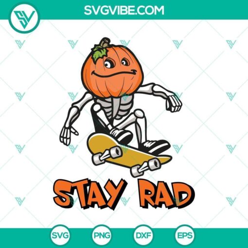 stay rad skateboarding skeleton halloween svg horror svg halloween svg scary svg