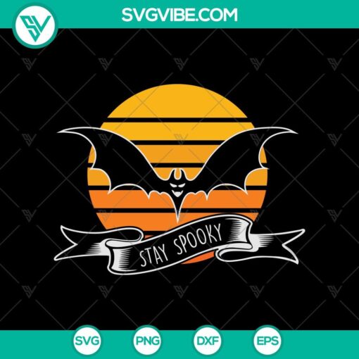 stay spooky svg bat halloween svg spooky halloween svg