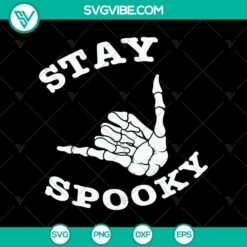 Stay Spooky SVG design featuring Halloween and scary elements with Oct 31 date. Perfect for spooky themed projects.