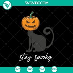 Stay Spooky SVG with scary Halloween design elements for Oct 31 celebration.