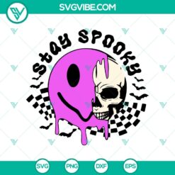 Stay Spooky SVG, Skull Emoji SVG, Spooky Halloween SVG