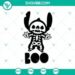 Stitch Boo Skellington SVG, Disney Halloween SVG, Mickey And Minnie SVG