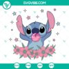 Stitch Bubble and Flowers SVG | Cute Disney Stitch Cut Files 2