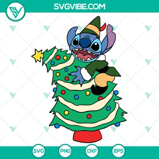 stitch christmas tree svg christmas svg disney christmas svg santa claus svg