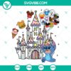 Stitch Disney Castle Balloon SVG, featuring a whimsical design for crafting projects on a magical adventure theme.