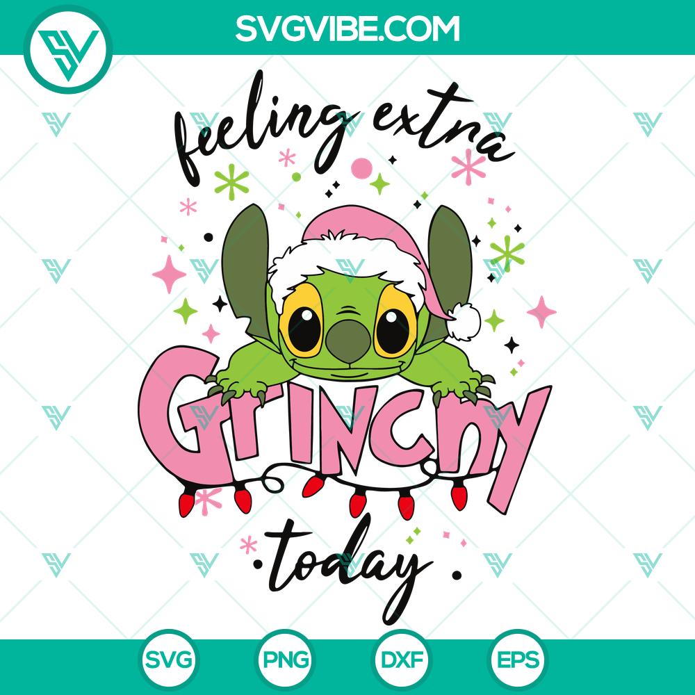 stitch-feeling-extra-grinchy-today-svg-dxf-eps-png-files.jpg Stitch Feeling Extra Grinchy Today SVG DXF EPS PNG Files - Festive holiday design featuring Stitch in a Grinch-inspired theme. Ideal for Christmas crafting projects.