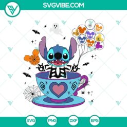 Stitch Halloween In Mug SVG, Disney Halloween Ballon SVG, Walt Disney SVG