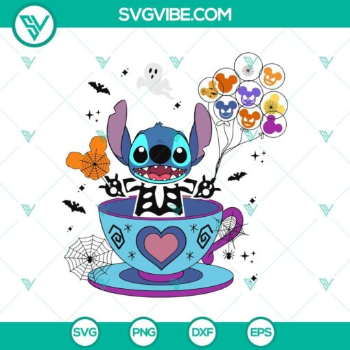 stitch halloween in mug svg disney halloween ballon svg walt disney svg