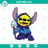 Yellow Stitch Halloween Skeleton SVG design for crafts and digital projects.