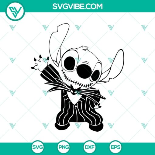 stitch jack skellington svg halloween svg scary svg skellington horror svg