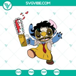 Halloween, Stitch SVG, SVG Files, Stitch Leatherface SVG, Halloween SVG, 18