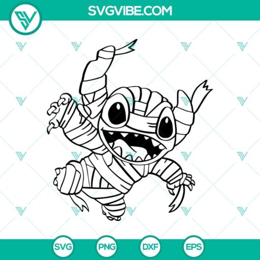 stitch mummy svg stitch svg halloween svg