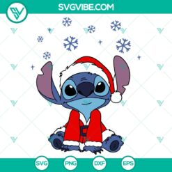 Stitch Santa Hat SVG DXF EPS PNG Files