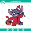 Stitch Satan Halloween SVG with scary, horror design perfect for Halloween decorations.
