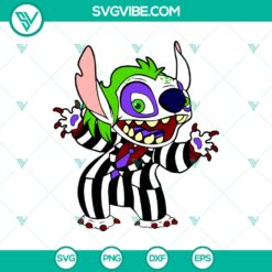 Halloween, Stitch SVG, SVG Files, Stitch x Beetlejuice SVG, Funny Stitch 16