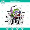 Stitch x Beetlejuice Halloween SVG design featuring Stitch and Beetlejuice movie characters. Perfect for spooky crafts and projects.