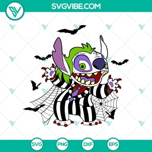 stitch x beetlejuice svg stitch halloween svg beetlejuice movie svg