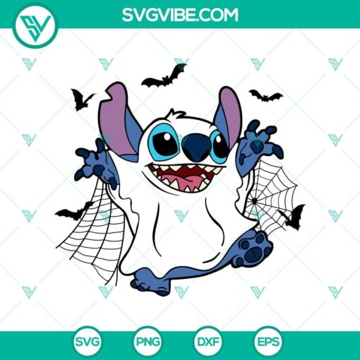 stitch x cute ghost svg stitch ghost halloween svg funny halloween svg