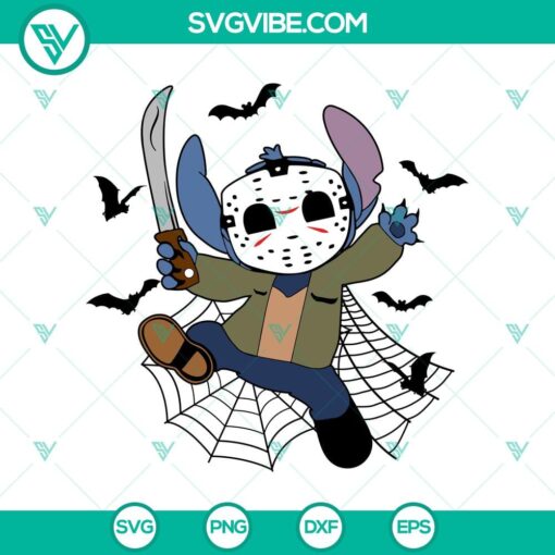 stitch x jason voorhees svg stitch halloween svg horror halloween svg