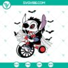 Stitch x Jigsaw horror Halloween SVG design perfect for spooky projects.