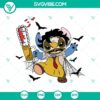 Stitch x Leatherface Halloween SVG featuring Horror Halloween and Disney Stitch design for crafting and Halloween projects.