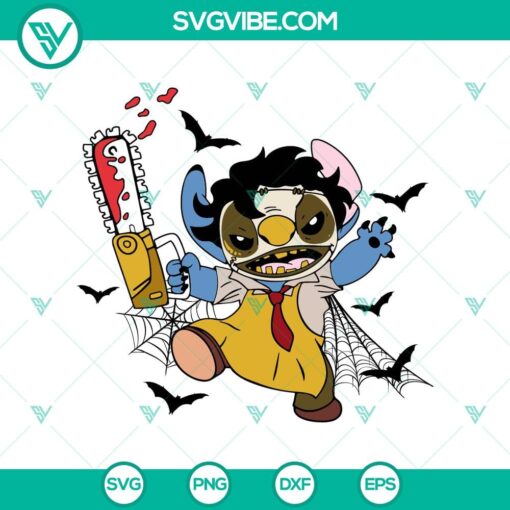 stitch x leatherface halloween svg horror halloween svg disney stitch svg