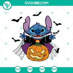 Halloween, Stitch SVG, SVG Files, Stitch x Pumpkin Halloween SVG, Stitch Bat 15