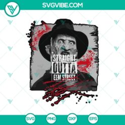 Straight Outta Elm Street SVG, Freddy Krueger SVG, Horror Movie SVG
