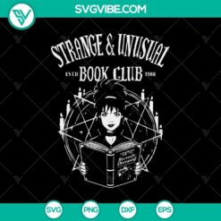 Strange & Unusual Book Club SVG, Halloween SVG, Scary SVG, Oct 31 SVG