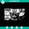 Gremlins themed digital design featuring stripe pattern, evil gremlins, and stripe poster in SVG format. Great for Halloween projects.