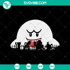 Halloween, Mario SVG, SVG Files, Super Mario Boo Trick Or Treat SVG, Mario 1