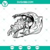 Spooky Halloween surfing skeleton SVG - perfect for Halloween crafts and decorations.