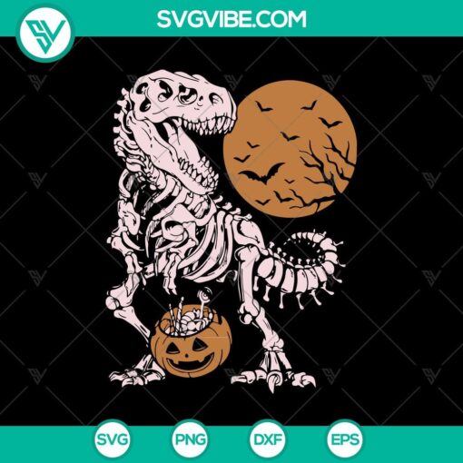 t rex halloween svg halloween dinosaur svg scary svg