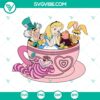 Tea Cup Alice and Friends SVG | Alice in Wonderland Tea Party Cut Files 3