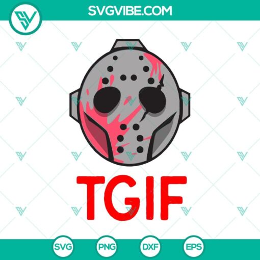 tgif horror mask svg jason mask svg horror movie svg