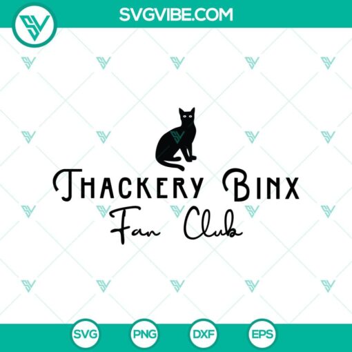 thackery binx fan club svg hocus pocus svg black cat svg