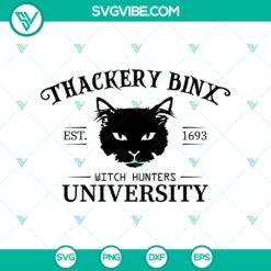 Halloween, Hocus Pocus SVG, SVG Files, Thackery Binx Witch Hunters University 12