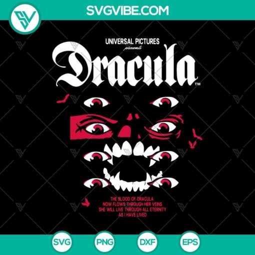 the blood of dracula svg dracula svg universal pictures svg