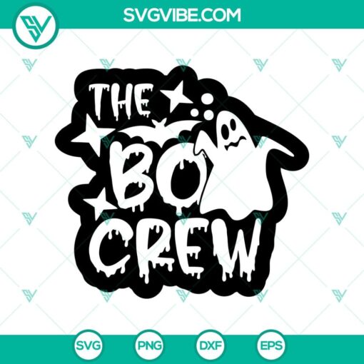 the boo crew black svg halloween svg scary svg oct 31 svg