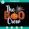 Spooky Halloween Boo Crew SVG design ideal for crafting projects, featuring cute and fun Halloween characters. Great for DIY decorations.