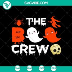 Boo Crew Halloween SVG design with spooky and scary elements, great for Halloween crafting projects.