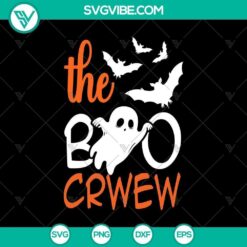 Spooky Halloween SVG design featuring The Boo Crew, Horror elements, and scary Halloween theme. Great for spooky projects.