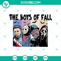 The Boys Of Fall SVG DXF EPS PNG Cut Files, Halloween SVG File, Halloween Cricut &amp; Silhouette Designs