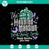 Haunted Mansion Tomb Sweet Tomb SVG with Happy Haunting theme. Ideal for Halloween crafts.