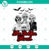 Horror Golden Ghouls SVG featuring The Golden Girls characters in a spooky Halloween design perfect for horror-themed projects.