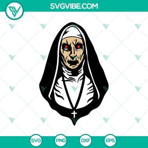 the nun svg horror characters svg halloween svg