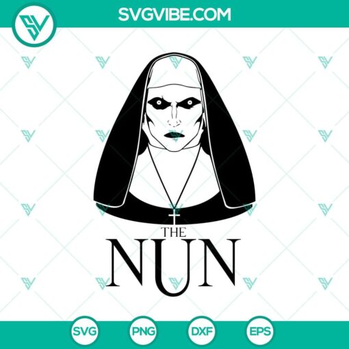 the nun svg scary movie svg valak halloween horror svg